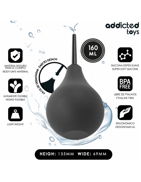 ADDICTED TOYS - LIMPIADOR ANAL DE VIAJE TALLA M 160 ML
