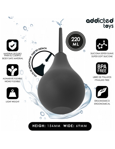 ADDICTED TOYS - LIMPIADOR ANAL DE VIAJE TALLA L 220 ML