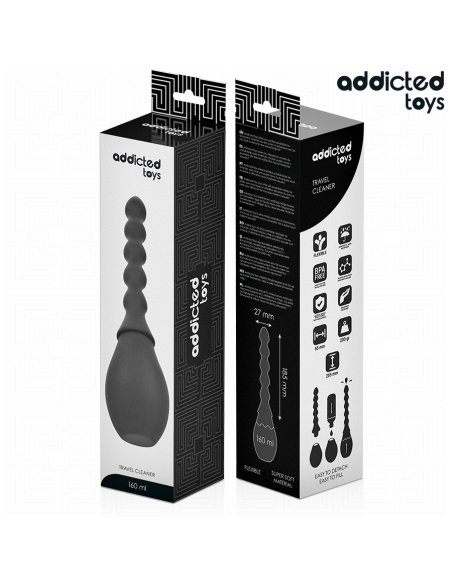 ADDICTED TOYS - LIMPIADOR DE VIAJE SILICONA MODELO 2