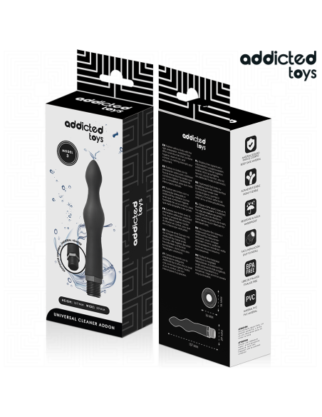 ADDICTED TOYS - LIMPIADOR ANAL CON ADAPTADOR UNIVERSAL MODELO 3