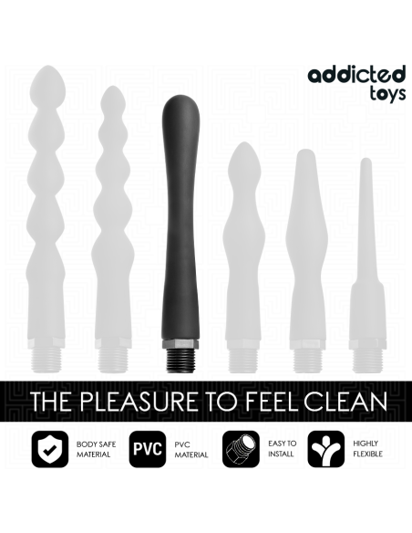 ADDICTED TOYS - LIMPIADOR ANAL CON ADAPTADOR UNIVERSAL MODELO 4