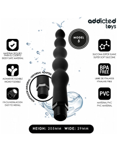 ADDICTED TOYS - LIMPIADOR ANAL CON ADAPTADOR UNIVERSAL MODELO 5