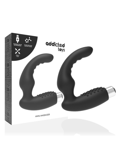 ADDICTED TOYS - VIBRADOR PROSTÁTICO RECARGABLE MODEL 2 - NEGRO