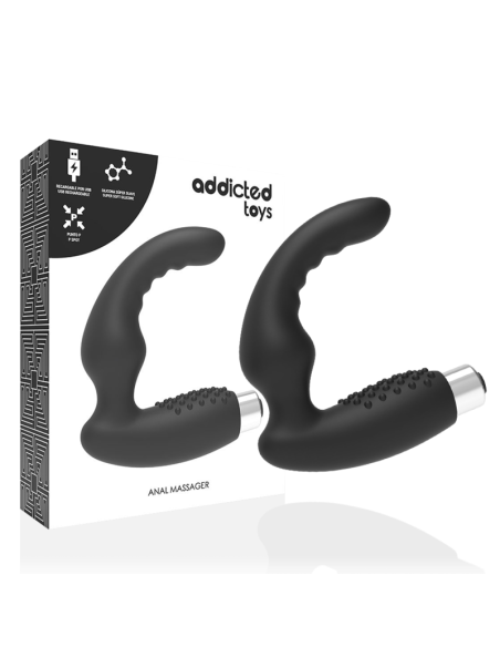 ADDICTED TOYS - VIBRADOR PROSTÁTICO RECARGABLE MODEL 2 - NEGRO