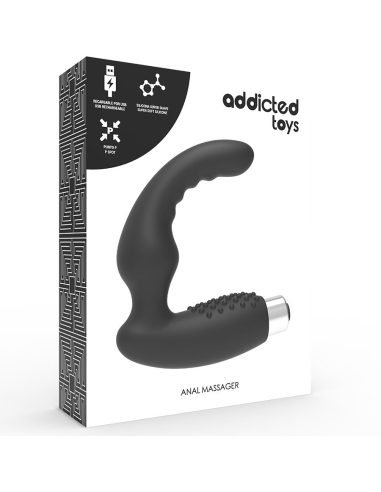 ADDICTED TOYS - VIBRADOR PROSTÁTICO RECARGABLE MODEL 2 - NEGRO