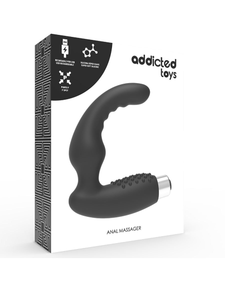 ADDICTED TOYS - VIBRADOR PROSTÁTICO RECARGABLE MODEL 2 - NEGRO