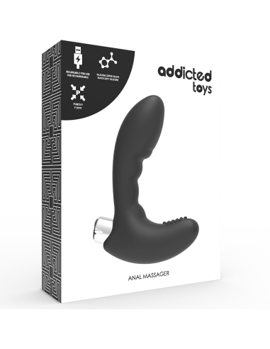 ADDICTED TOYS - VIBRADOR PROSTÁTICO RECARGABLE MODEL 4 - NEGRO