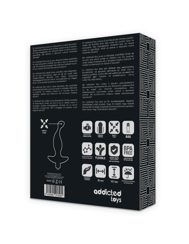 ADDICTED TOYS - MASAJEADOR ANAL CON VIBRACIÓN NEGRO MODELO 1
