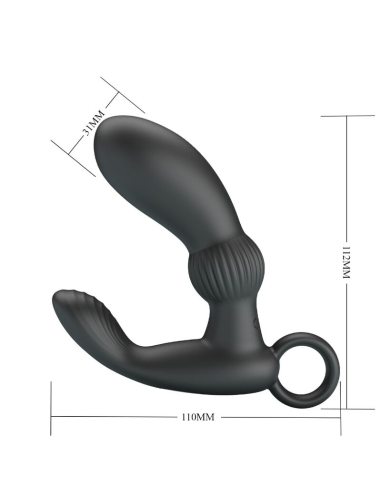 PRETTY LOVE - CAYLA MASAJEADOR VIBRADOR ANAL NEGRO