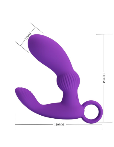 PRETTY LOVE - CAYLA MASAJEADOR VIBRADOR ANAL LILA