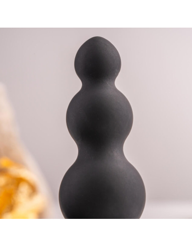 ROCKS- OFF - PETITE SENSATIONS BUBBLES PLUG ANAL VIBRADOR NEGRO