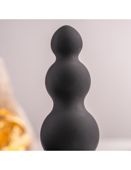 ROCKS- OFF - PETITE SENSATIONS BUBBLES PLUG ANAL VIBRADOR NEGRO