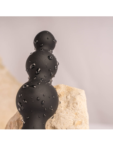 ROCKS- OFF - PETITE SENSATIONS BUBBLES PLUG ANAL VIBRADOR NEGRO