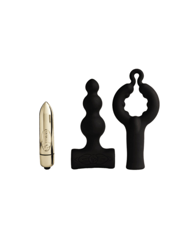 ROCKS- OFF - PETITE SENSATIONS BUBBLES PLUG ANAL VIBRADOR NEGRO