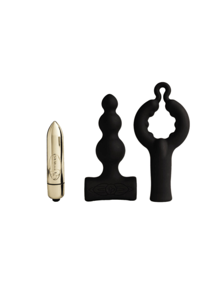 ROCKS- OFF - PETITE SENSATIONS BUBBLES PLUG ANAL VIBRADOR NEGRO