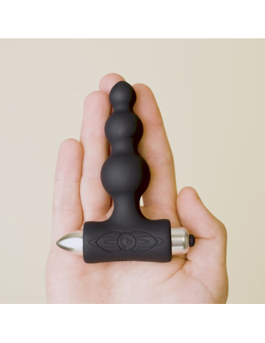 ROCKS- OFF - PETITE SENSATIONS BUBBLES PLUG ANAL VIBRADOR NEGRO