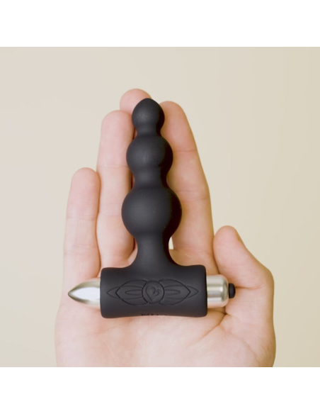 ROCKS- OFF - PETITE SENSATIONS BUBBLES PLUG ANAL VIBRADOR NEGRO