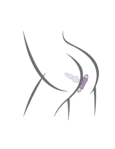 ROCKS- OFF - PETITE SENSATIONS BUBBLES PLUG ANAL VIBRADOR NEGRO