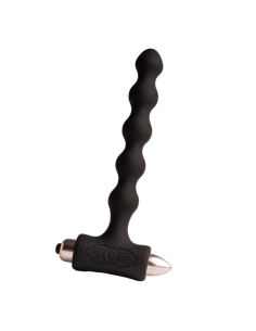 ROCKS- OFF - PETITE SENSATIONS PEARLS PLUG ANAL VIBRADOR NEGRO