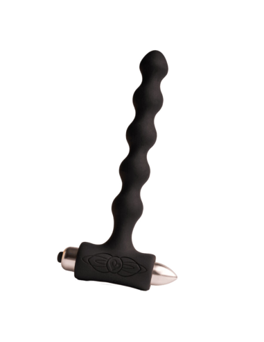 ROCKS- OFF - PETITE SENSATIONS PEARLS PLUG ANAL VIBRADOR NEGRO