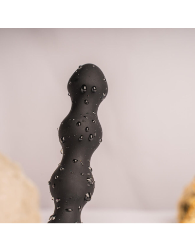 ROCKS- OFF - PETITE SENSATIONS PEARLS PLUG ANAL VIBRADOR NEGRO