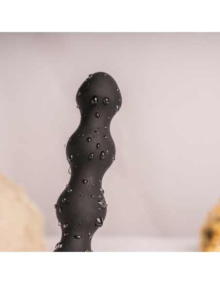 ROCKS- OFF - PETITE SENSATIONS PEARLS PLUG ANAL VIBRADOR NEGRO