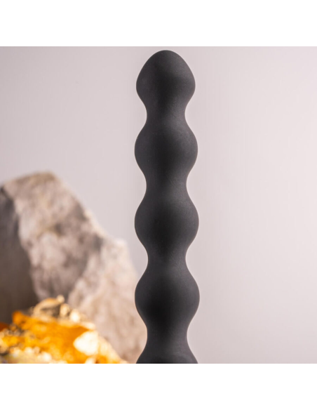 ROCKS- OFF - PETITE SENSATIONS PEARLS PLUG ANAL VIBRADOR NEGRO