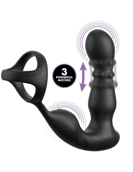 ANAL FANTASY ELITE COLLECTION - ANILLO Y MASAJEADOR ANAL VIBRADOR CON CONTROL REMOTO