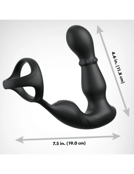 ANAL FANTASY ELITE COLLECTION - ANILLO Y MASAJEADOR ANAL VIBRADOR CON CONTROL REMOTO