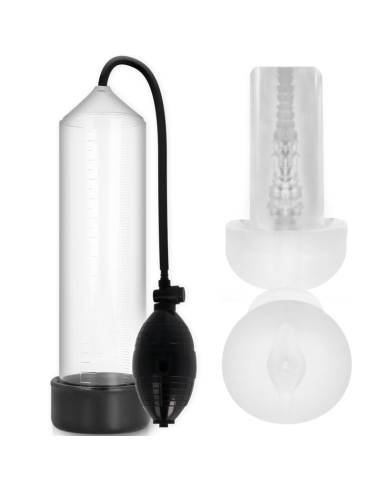 PUMP ADDICTED - RX3 BOMBA ERECCIÓN CLEAR CON MASTURBADOR