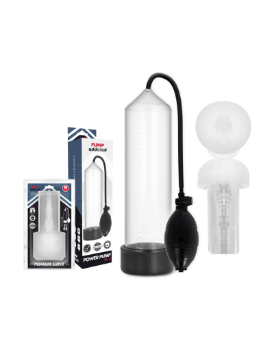 PUMP ADDICTED - RX3 BOMBA ERECCIÓN CLEAR CON MASTURBADOR