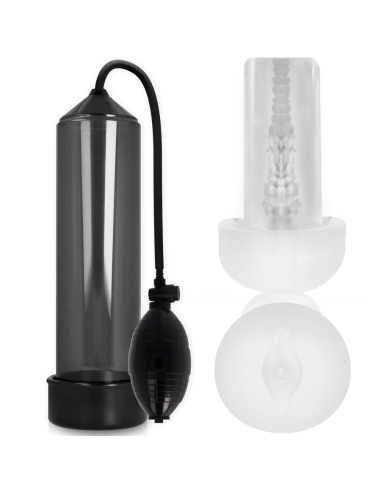 PUMP ADDICTED - RX3 BOMBA ERECCIÓN NEGRO CON MASTURBADOR