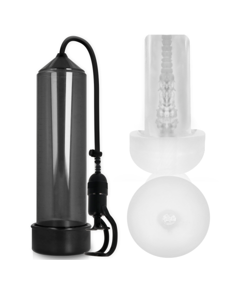 PUMP ADDICTED - BOMBA ERECCIÓN RX5 BLACK CON MASTURBADOR