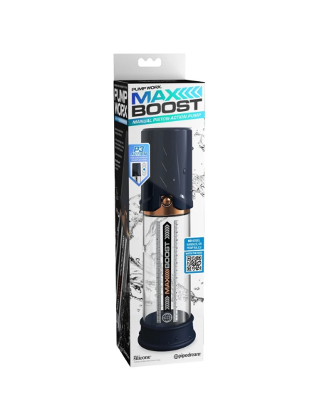 PUMP WORX - BOMBA DE ERECCION MAX BOOST AZUL