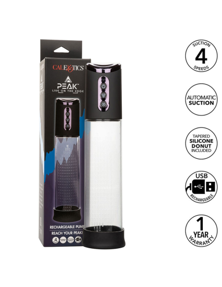CALEXOTICS - PEAK BOMBA SUCCIONADORA 4 VELOCIDADES NEGRO