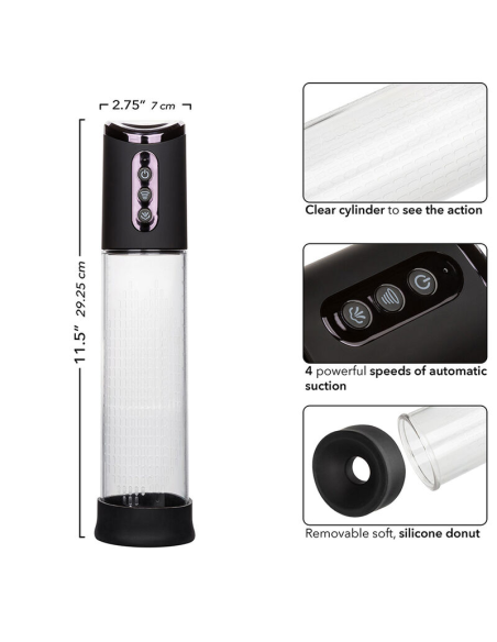 CALEXOTICS - PEAK BOMBA SUCCIONADORA 4 VELOCIDADES NEGRO