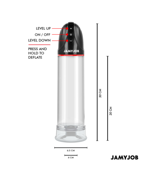 JAMYJOB - XPAND BOMBA AUTOMÁTICA 3 NIVELES DE SUCCIONADOR GRIS