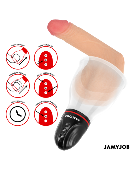 JAMYJOB - XPAND LITE BOMBA AUTOMTICA DE TESTÍCULOS 3 NIVELES DE SUCCIONADOR GRIS