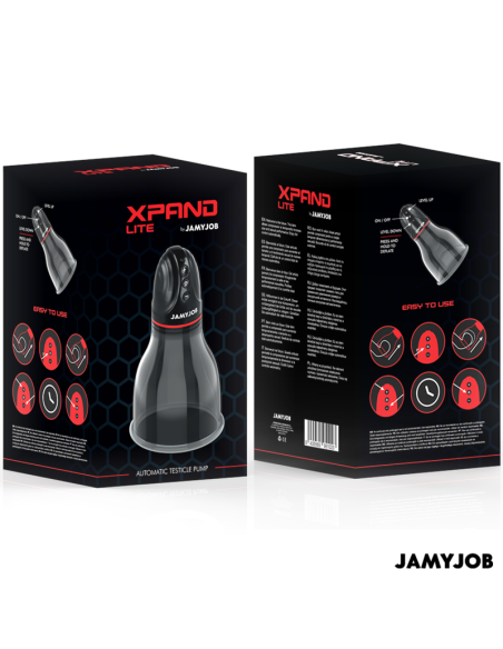 JAMYJOB - XPAND LITE BOMBA AUTOMTICA DE TESTÍCULOS 3 NIVELES DE SUCCIONADOR GRIS