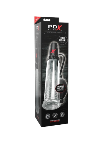 PDX ELITE - BOMBA DE SUCCIONADOR MASTURBADORA CON VIBRACIÓN SUCK N PUMP STROKER