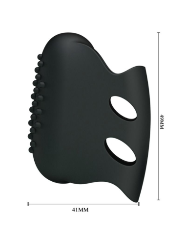 PRETTY LOVE - FLIRTATION DEDAL CON VIBRACIÓN STEWARD NEGRO