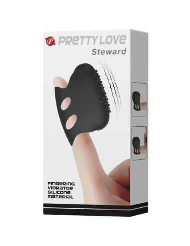 PRETTY LOVE - FLIRTATION DEDAL CON VIBRACIÓN STEWARD NEGRO