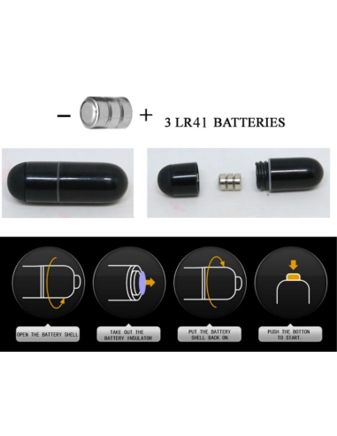 PRETTY LOVE - FLIRTATION DEDAL CON VIBRACIÓN STANFORD NEGRO