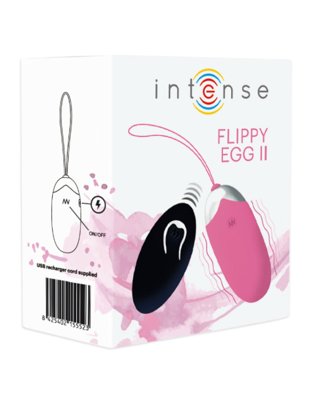 INTENSE - FLIPPY II HUEVO RECARGABLE REMOTO ROSA