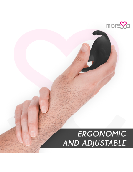 MORESSA - BRAD PREMIUM SILICONE RECARGABLE NEGRO