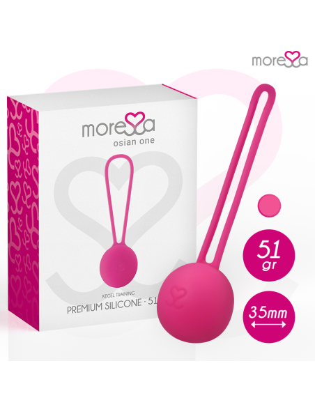 MORESSA - OSIAN ONE ENTRENAMIENTO SUELO PELVICO 51gr PREMIUM SILICONA ROSA