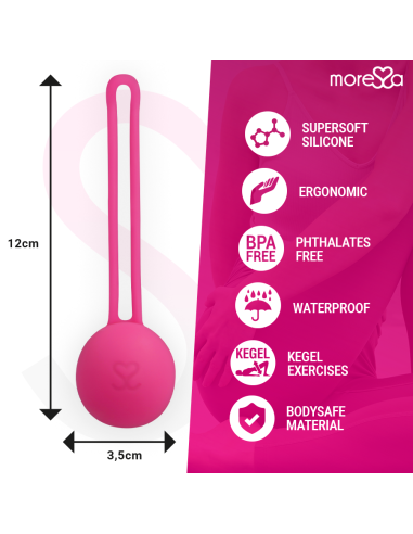 MORESSA - OSIAN ONE ENTRENAMIENTO SUELO PELVICO 51gr PREMIUM SILICONA ROSA