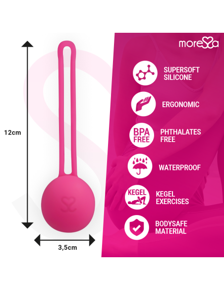 MORESSA - OSIAN ONE ENTRENAMIENTO SUELO PELVICO 51gr PREMIUM SILICONA ROSA