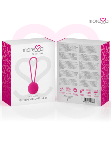 MORESSA - OSIAN ONE ENTRENAMIENTO SUELO PELVICO 51gr PREMIUM SILICONA ROSA