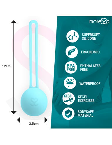 MORESSA - OSIAN ONE ENTRENAMIENTO SUELO PELVICO 51gr PREMIUM SILICONA TURQUESA